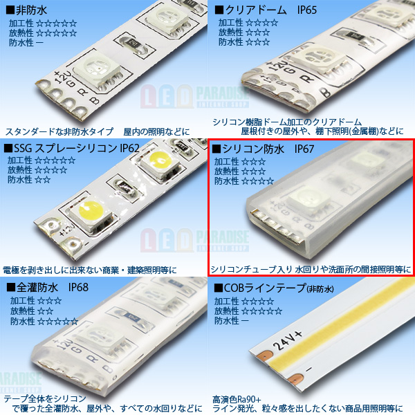 100V 2023年新開発 EL蛍光チューブ管 LEDテープライト 120SMD/M 防水