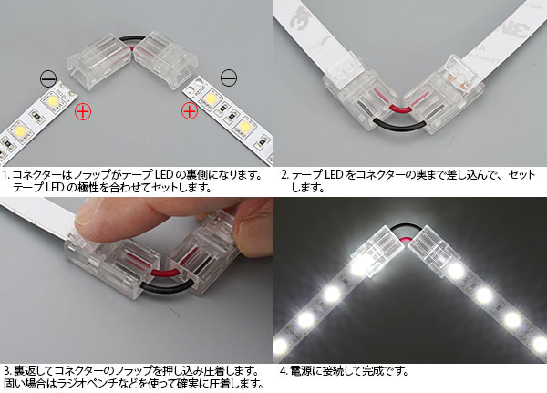 画像: 10mm2P 圧着コネクター コーナー用